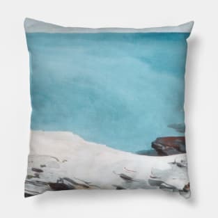 Natural Bridge, Bermuda by Winslow Homer Pillow