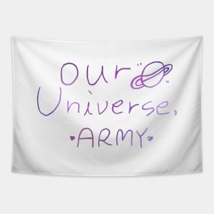 Our universe, army (white) Tapestry