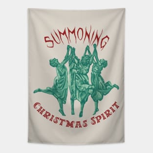 Summoning Christmas Spirit Tapestry