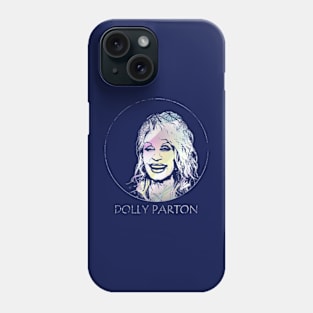 Dolly Parton pastel portrait Phone Case