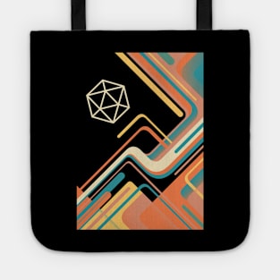 Vintage Colors 80s Polyhedral D20 Dice Tote