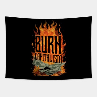 Burn Capitalism Tapestry