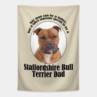 Staffordshire Bull Terrier Dad Tapestry