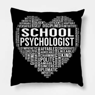 School Psychologist Heart Pillow