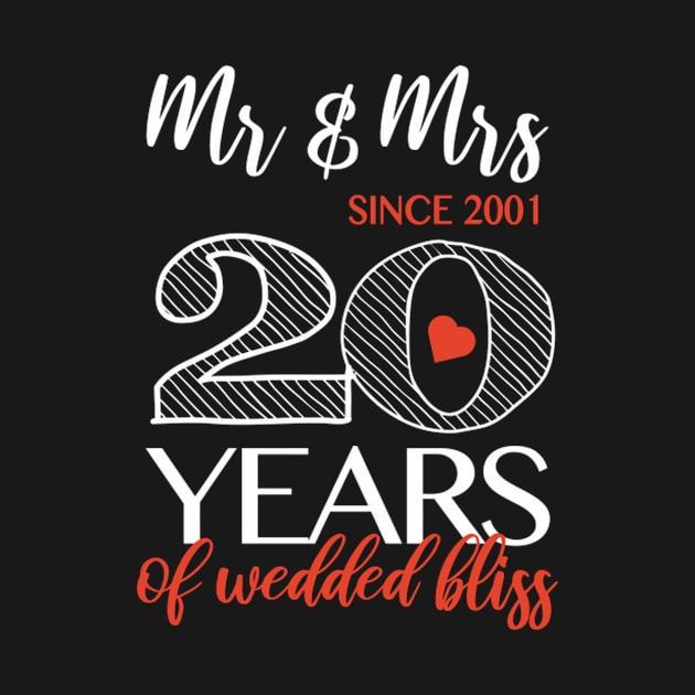 Romc Mr Mrs Since 2001 20Th Wedding Anniversary by SnugFarm