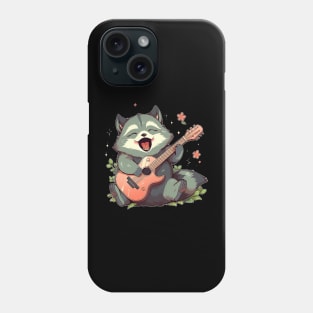 raccoon guitar Phone Case