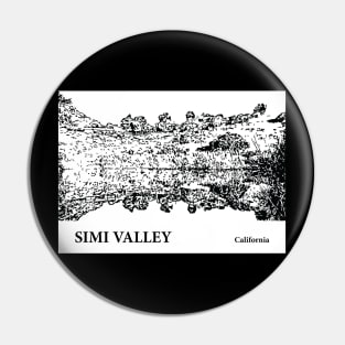 Simi Valley California Pin