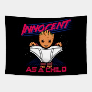 Cute Innocent Funny Superhero Adorable Alien Tapestry