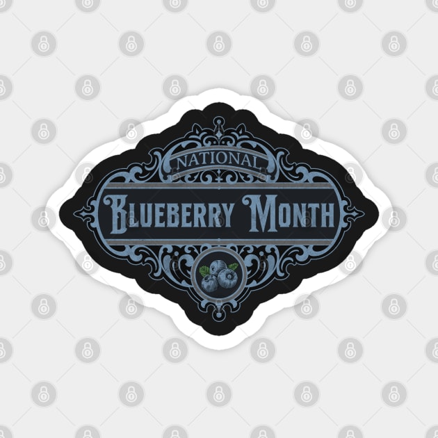 Vintage National Blueberry Month Magnet by HolidayBug