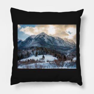 Landscape with mountain range Pillow