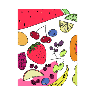 Fruity print pattern T-Shirt