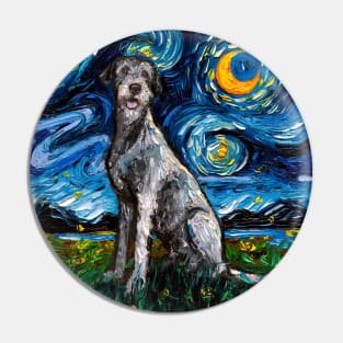 Irish Wolfhound Starry Night Pin