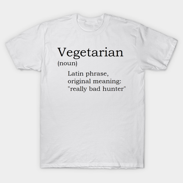 Vegetarian an Indian Word Meaning Bad Hunter Youth Boys Long Sleeve Tee Cotton