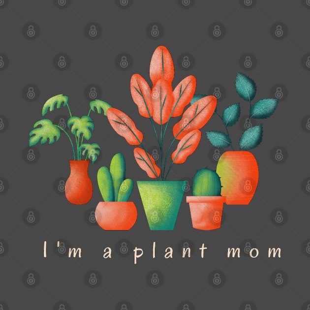 Plant mom t-shirt, indoor plants lover t-shirt by Kikapu creations