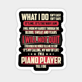 Piano Player What i Do Magnet