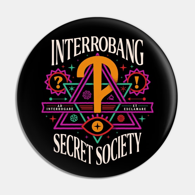 The Interrobang Secret Society Pin by thedesigngarden