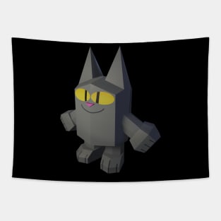 Low poly cat Tapestry