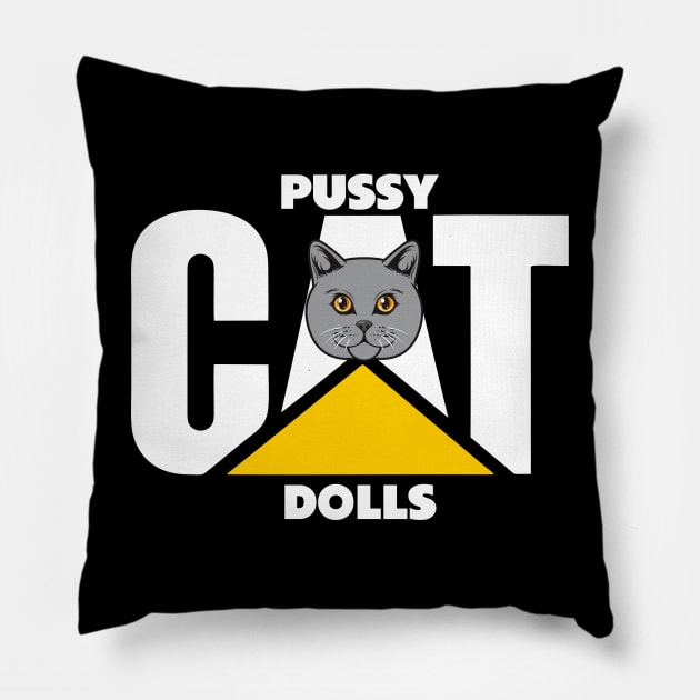 pussycat dolls parody from caterpillar Pillow by Gientescape