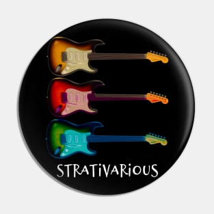 Strativarious - Electric Guitar (on dark) Pin