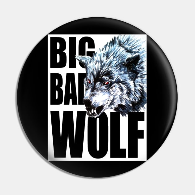 Big Bad Wolf (Black) Pin by EmperorDinodude