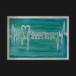 I Love Woodhaven Sign T-Shirt