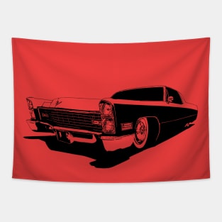 1967 Cadillac Coupe Deville - stylized monochrome Tapestry