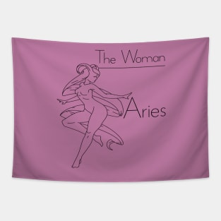 The woman Aries Tapestry