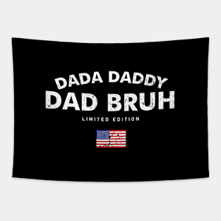 Dada Daddy Dad Bruh Retro Vintage Funny 2023 Fathers Day Tapestry