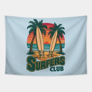 Surfers Club-Surfing Lovers Tapestry