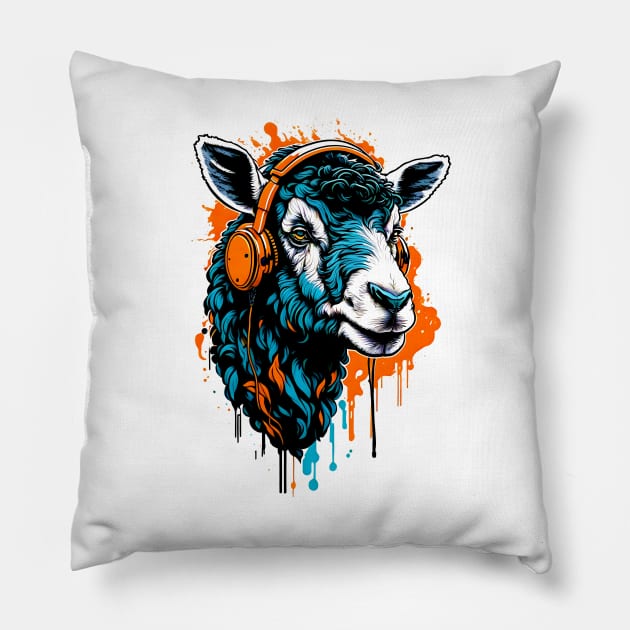 Sheep funny art lover Pillow by T-shirt US