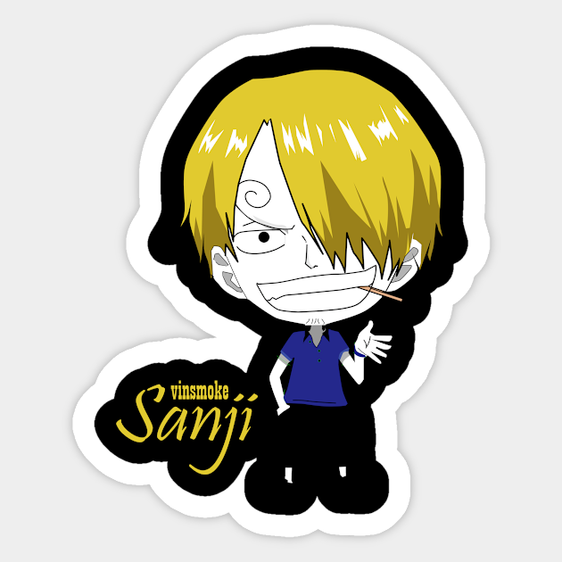 Vinsmoke Sanji One Piece Vinsmoke Sanji Sticker Teepublic