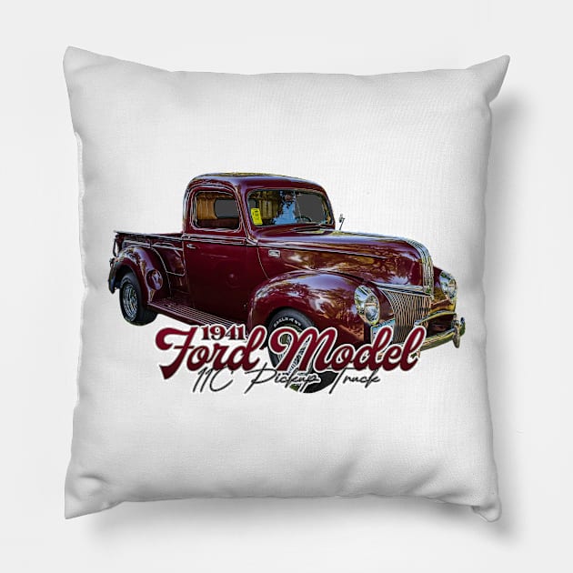 1941 Ford Model 11C Pickup Truck Pillow by Gestalt Imagery