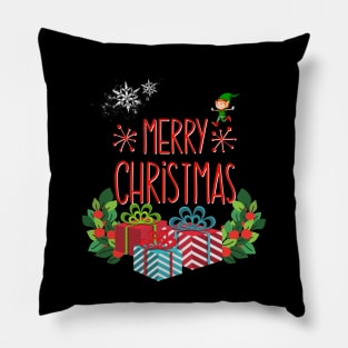 Merry Christmas Gifts Elf Pillow