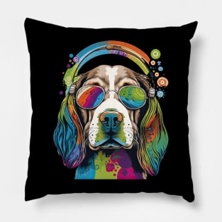 Hippie Beagle Pillow