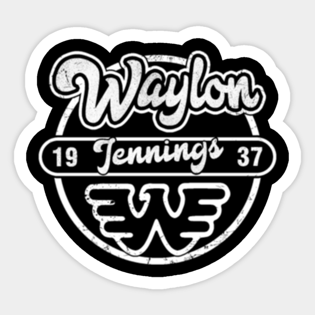 Waylon_Jennings - Waylon Jennings - Sticker | TeePublic