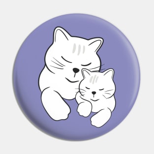 Cat and kitty Pin