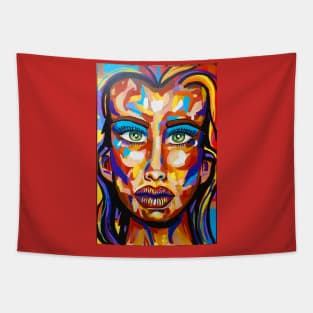 Female Face Tapestry