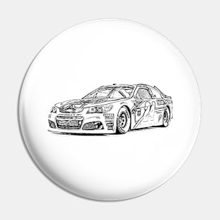 Chevy 24 Super KBB Racing Wireframe Pin