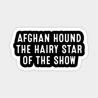 Afghan Hound The Hairy Star of the Show Magnet