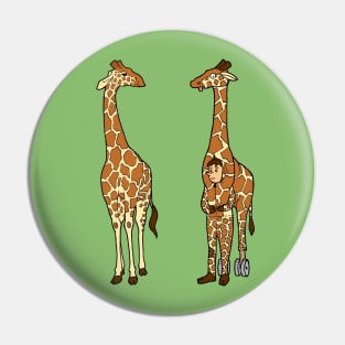 Giraffe Enthusiast Pin