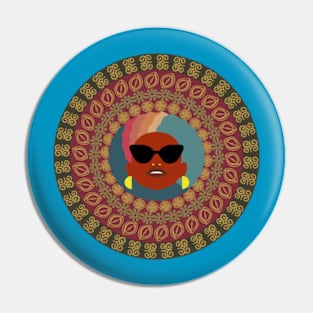 afro vintage style Pin