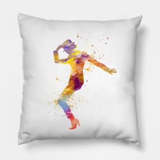 Dancer in watercolor Pillow