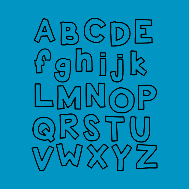 Kindergarten all the alphabets design by Coffee Parade