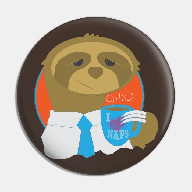 Corporate Sloth Pin by moose_cooletti