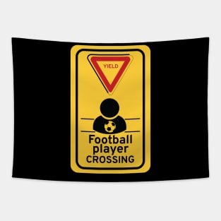 Football Player crossing Tapestry