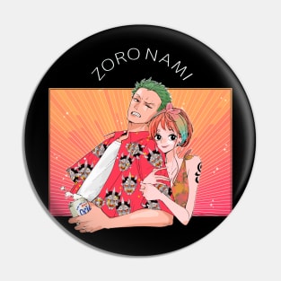 Zoro Nami One Piece Pin