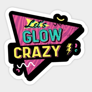 Glow die cut sticker miniz