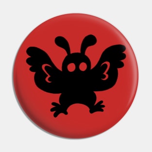 Moth Man cute creepy cartoon cryptid Pin