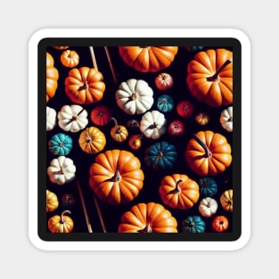 Halloween Pumpkins Pattern, model 1 Magnet