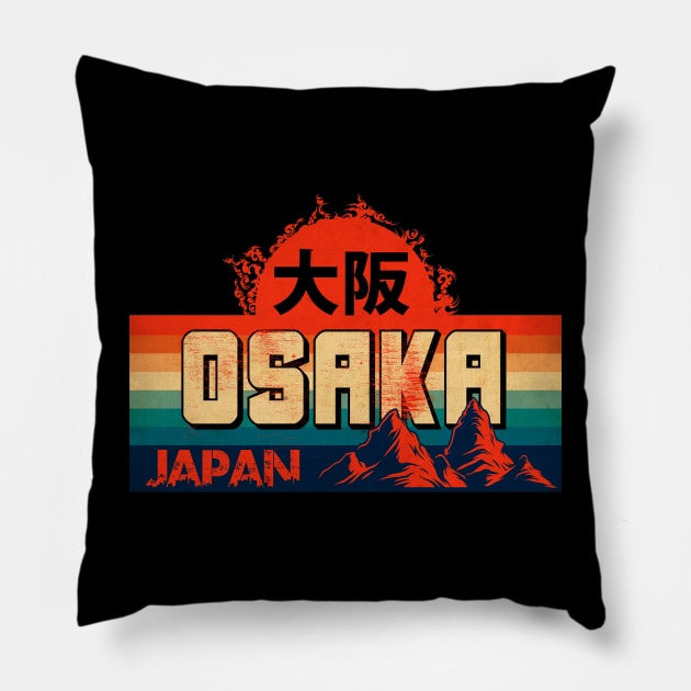 Osaka City Japan Pillow by CTShirts